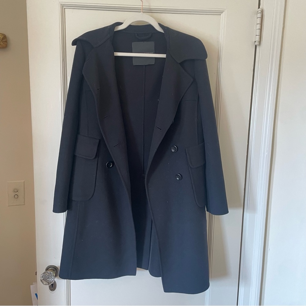 Ermanno Scervino Double-Breasted Wool Peacoat - size 38 - EUC - Picture 1 of 6